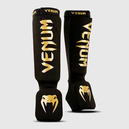 Venum Kontact Shin Guards Black/Gold, L  Kontact Shin Guards Svart/Gull