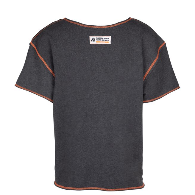 Wallace Workout Top, Grey/Orange