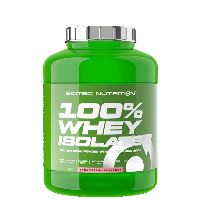 100% Whey Isolate Myseproteinisolat 2000 g Strawberry