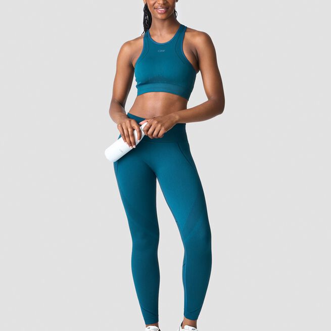 Endurance Seamless Tights Blå