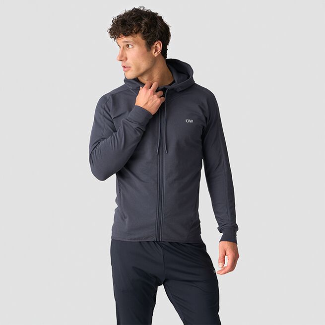 Zip Hoodie Grå