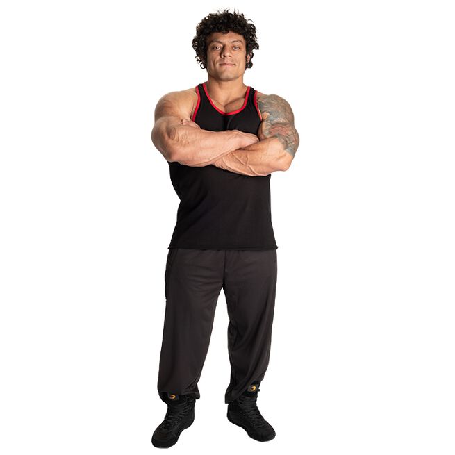 Vintage T-Back Linne Svart/Rød