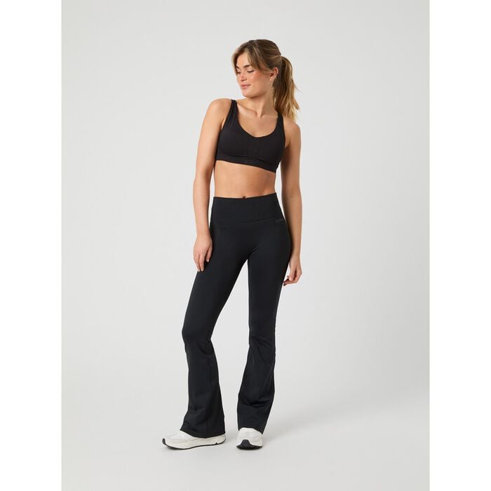 Borg Flare Tights Kort Brun