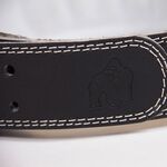 4 Inch Padded Leather Belt, black 