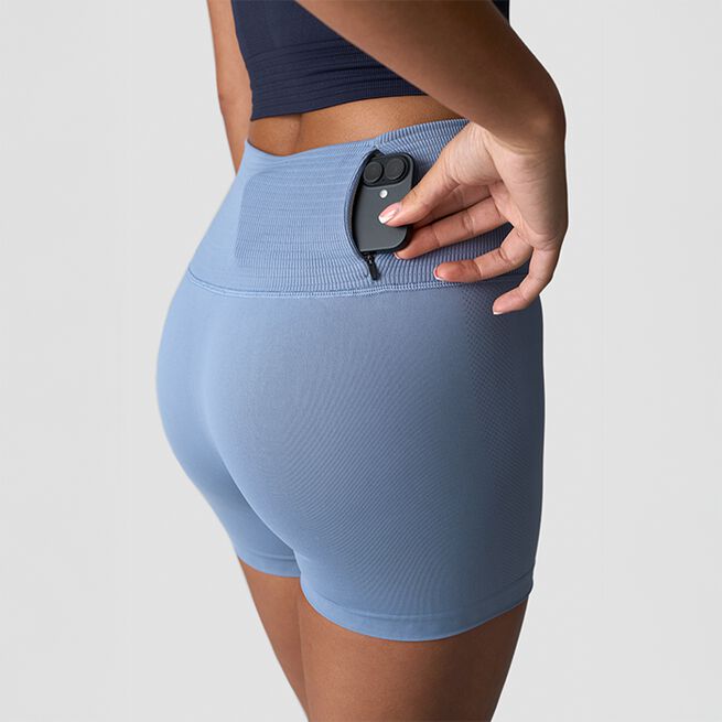 Define Sømløse Shorts Blå