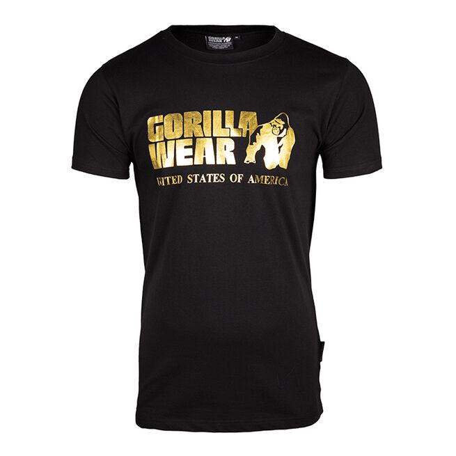 Classic T-Shirt, Black/Gold, S 