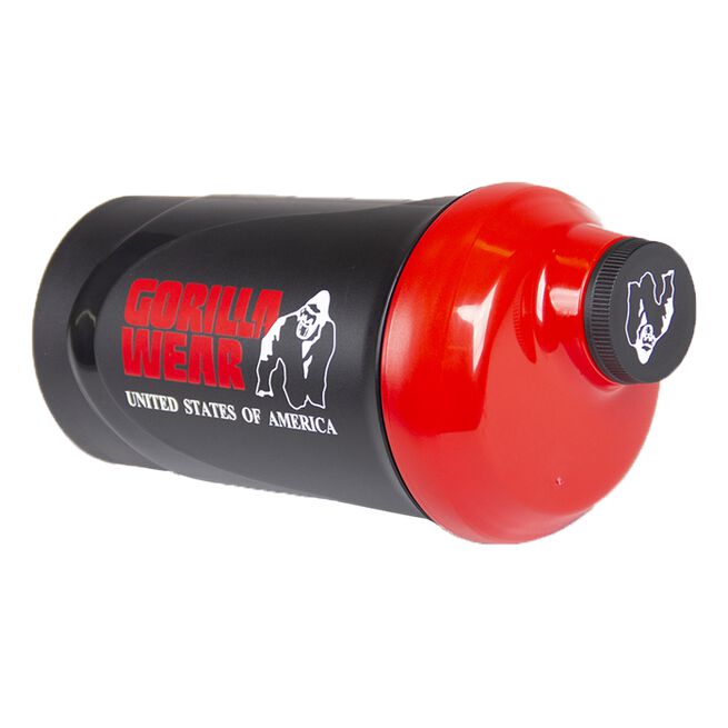 Gorilla Wear Wave Shaker Svart/Rød 600 ml