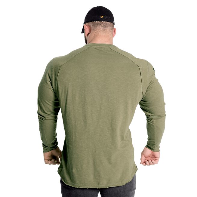 Throwback LS Tee, Wash Green