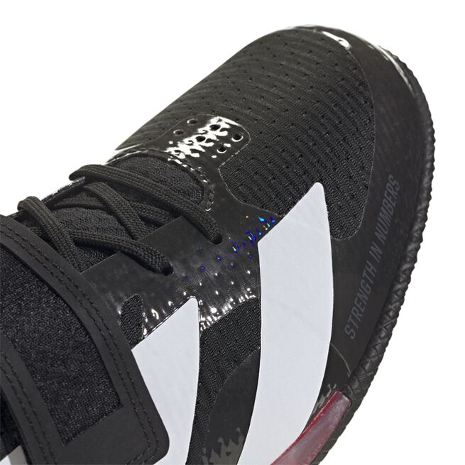 Adipower Weightlifting 3 Sko Svart Hvit/Rød