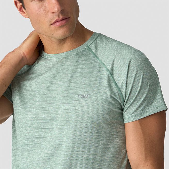 Trenings Mesh T-skjorte Lysegrønn