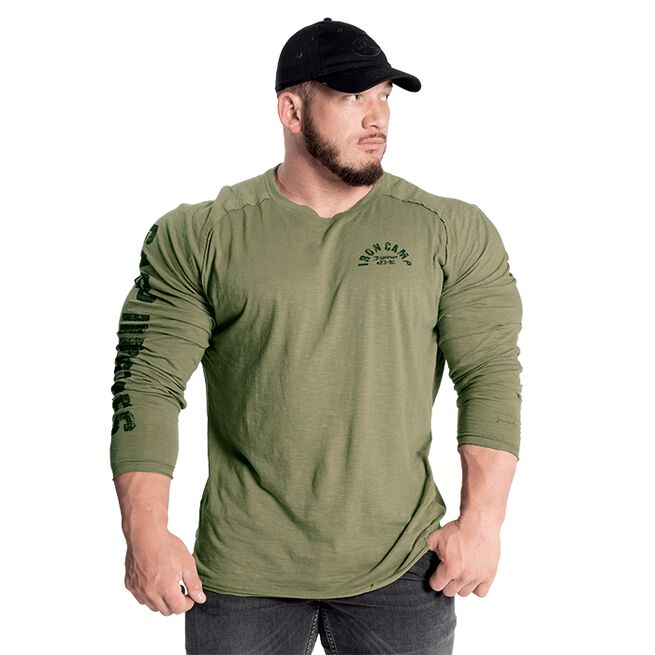 Throwback LS Tee, Wash Green