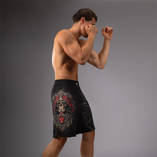 Santa Muerte 5.0 Fight Shorts Svart Gull
