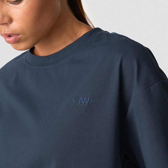 Everyday Cropped T-skjorte Blå