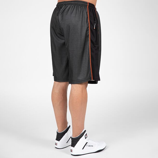 Wallace Mesh Shorts, Grey/Orange