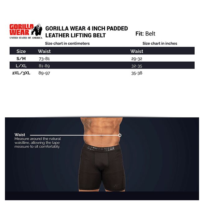 4 Inch Polstret Løftebelte lær Militærgrønt