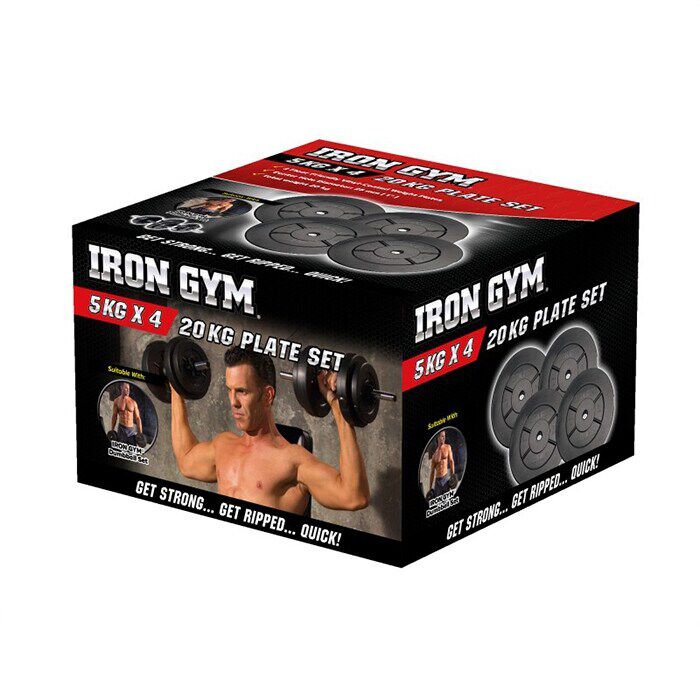 Vektskiver Pakke 20 kg 25 mm 4 x 5 kg