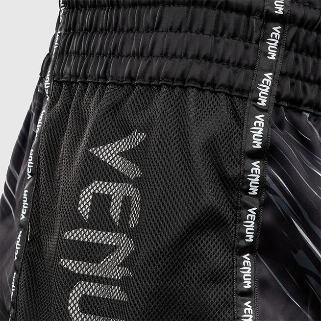 Rapid Muay Thai Shorts Svart Grå Hvit