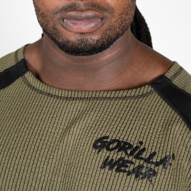 Augustine Old School Work Out Top, Army Green