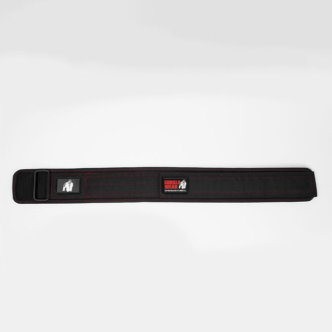 4 Inch Løftebelte Nylon Svart/Rød