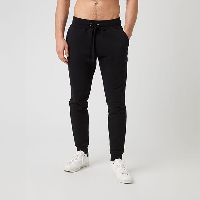 Tapered Sweatpants Bukser Svart