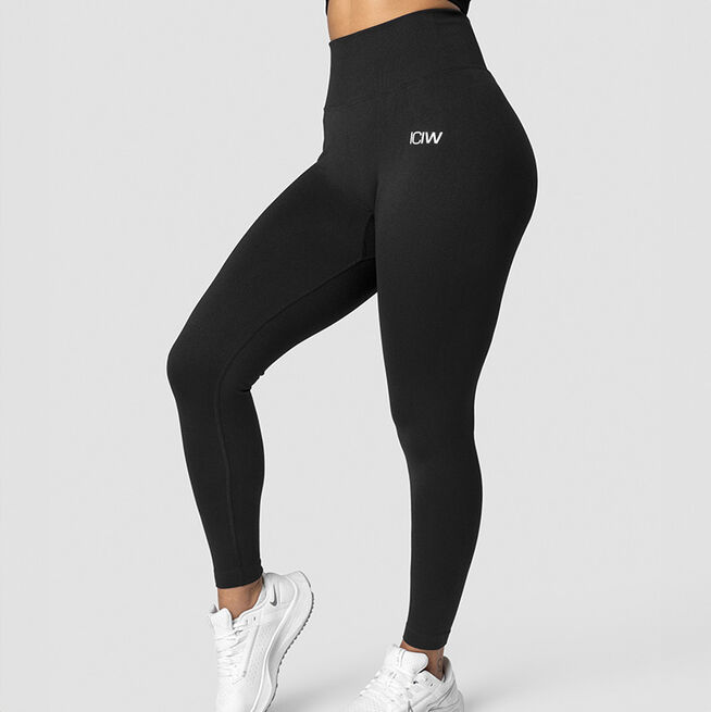Scrunch Seamless Tights, Black