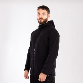 Star Zipped Hoodie Black L  Hettegenser Svart