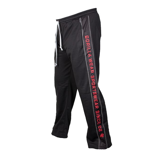 Functional Mesh Pants, Black/Red, S/M 