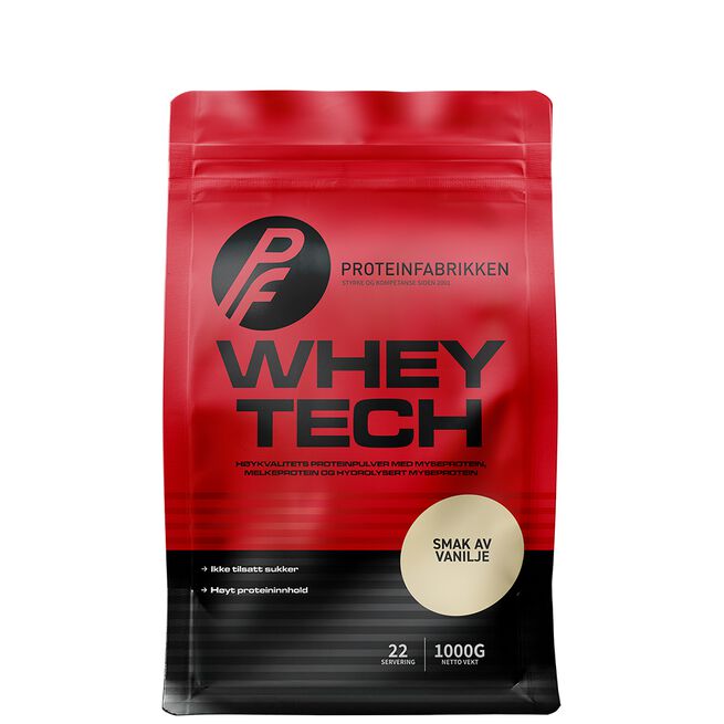 Whey Tech Protein, 1 kg Vanilje