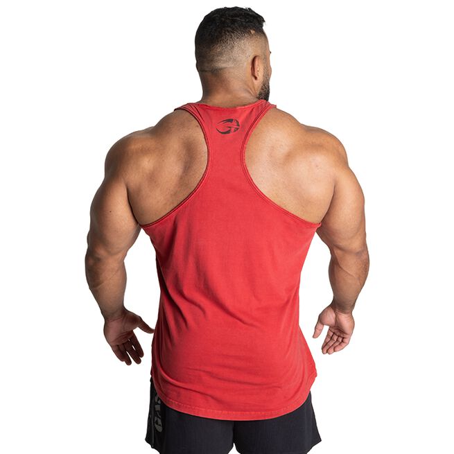 Skull T-back, Acid Chili Red