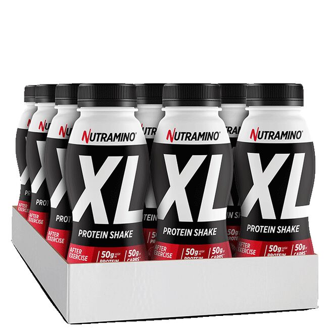 12 x Nutramino Pro XL ProteinShake, 500 ml, Jordgubb 