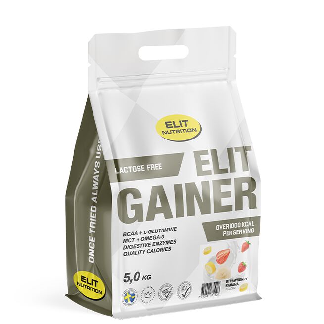 ELIT GAINER - Lactose free, 5000 g, Strawberry Banana 