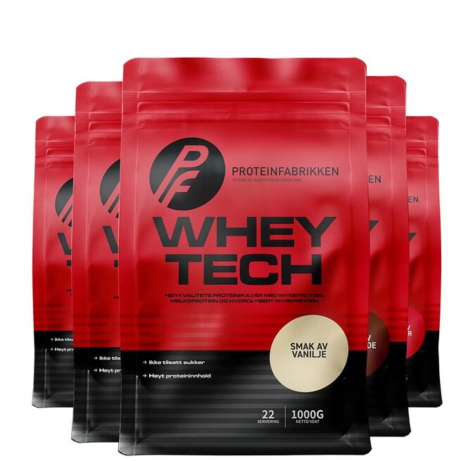 Stor Pakke Whey Tech Protein 5x1kg