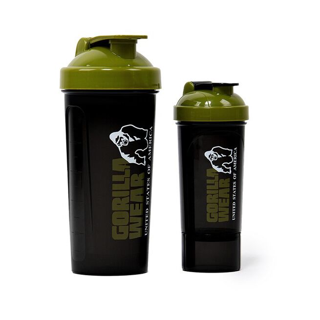 Shaker XXL Svart/Grønn 1000 ml