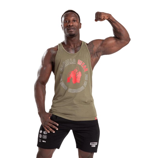 Lafayette Racerback Tank Top, Army Green