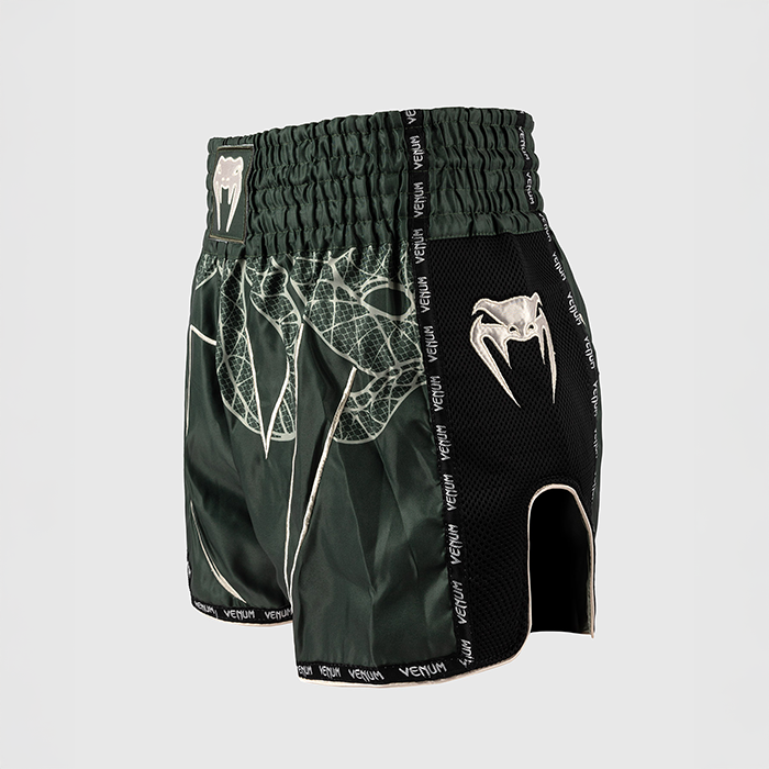 Serpenti Muay Thai-Shorts Khaki Bronse Ivory