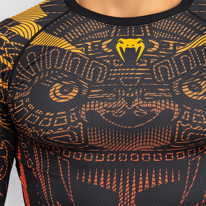 Venum Quetzal Fury Rashguard Svart R&oslash;d Oransje