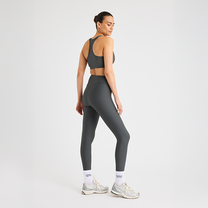 Ribbestrikkede Tights Gr&aring;