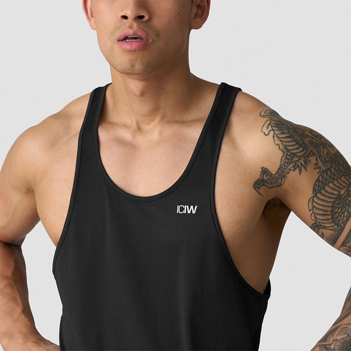 Stride Stringer Singlet Svart