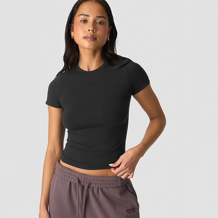 Essence Seamless T-skjorte Svart
