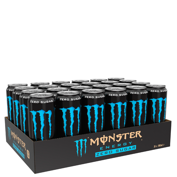24 x Monster Energy 50 cl Absolutley Zero Absolutley Zero