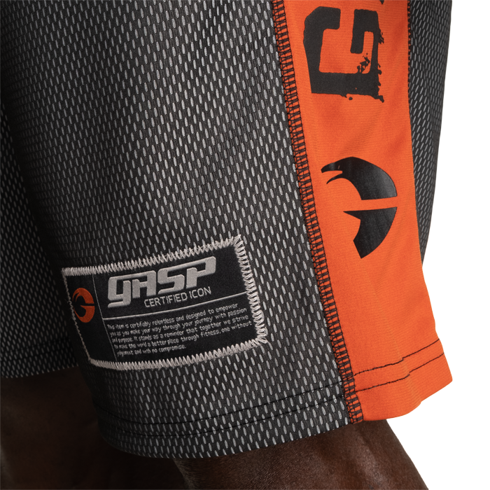 No1 Mesh Shorts Svart Oransje