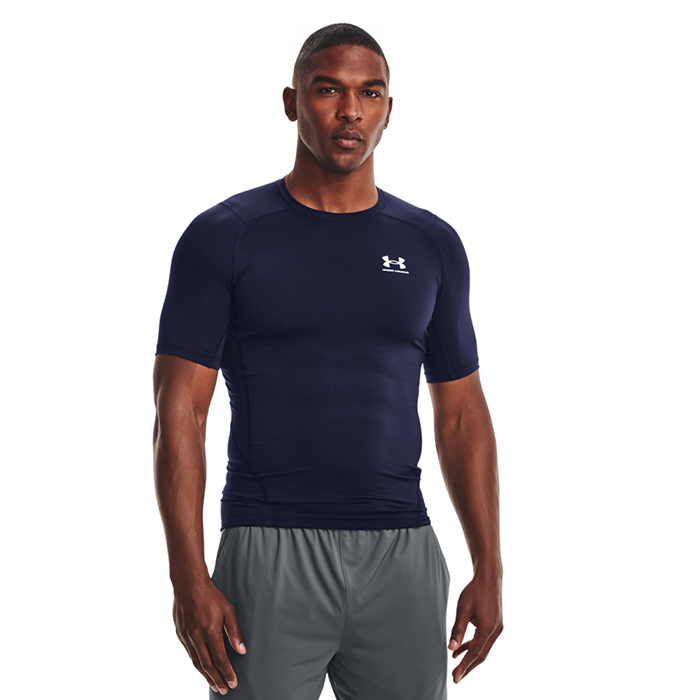 UA HG Armour Comp SS, Midnight Navy