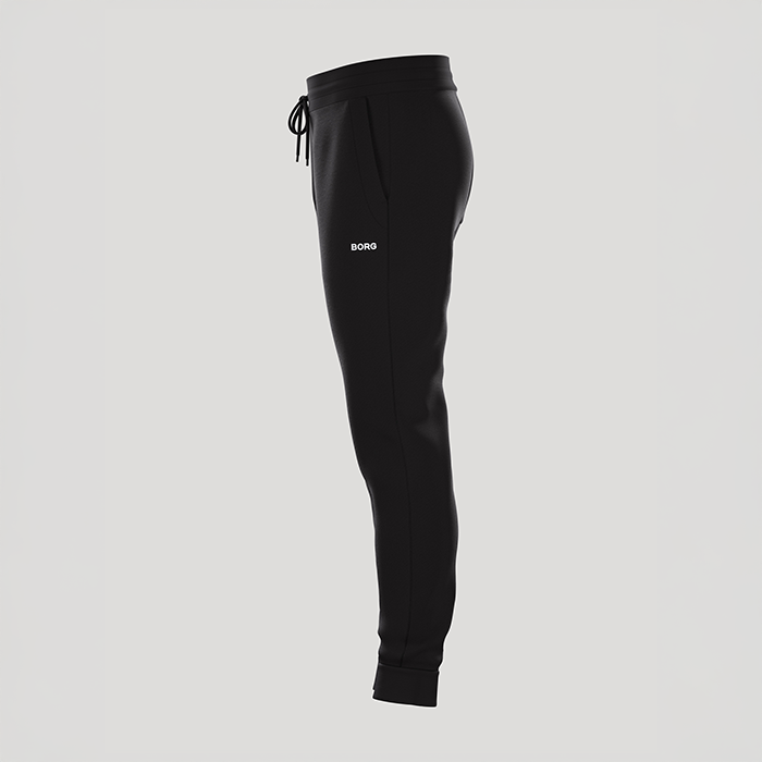 Essential Tapered Sweatpants Svart