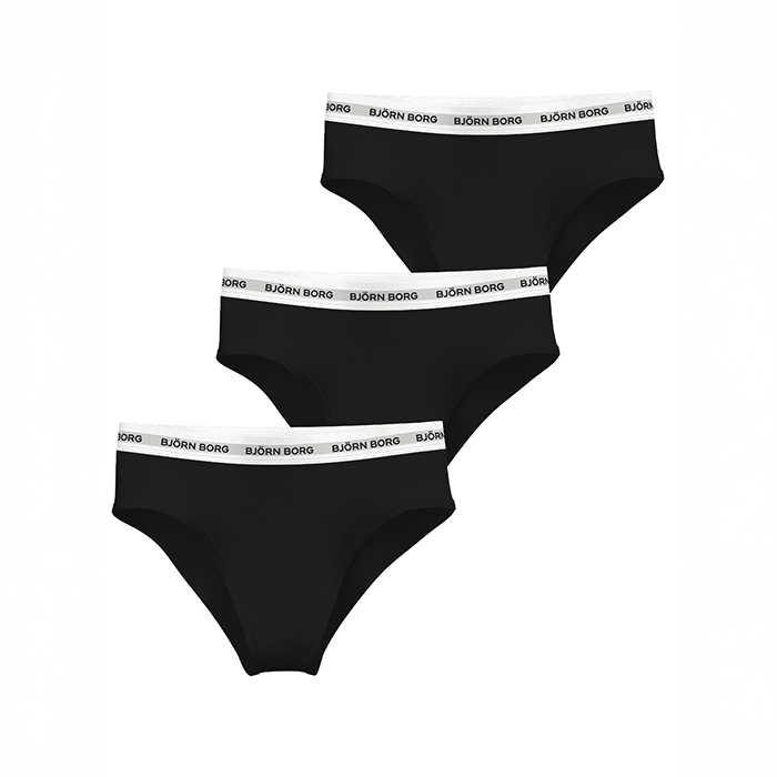 Logo High Waist Brief 3‑pakning Multipack