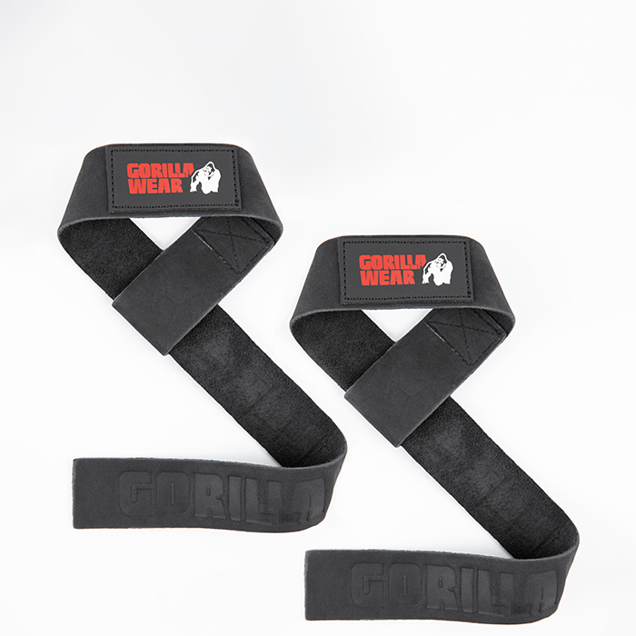 Lifting Straps L&aelig;r Svart