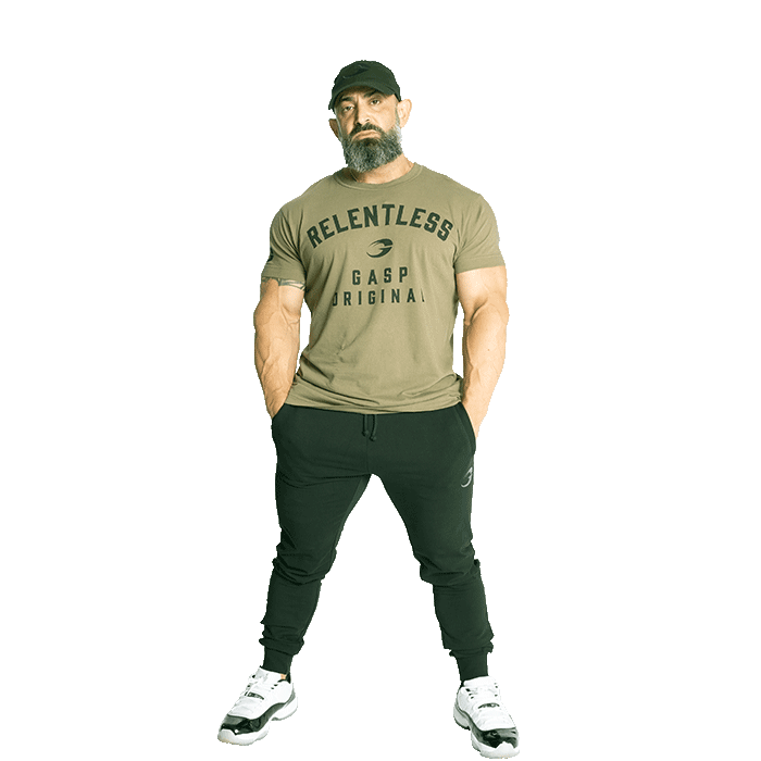 Relentless Skull Tee, Washed Green
