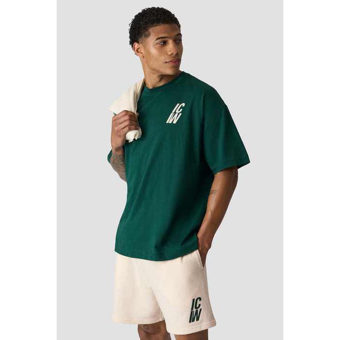 Everyday Oversized T skjorte Print Gr&oslash;nn