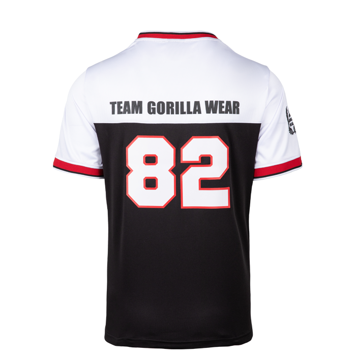 Trenton Football Jersey, Black/White