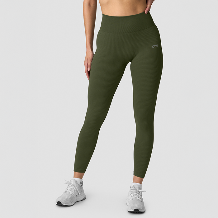 Ribbed Define Seamless Tights Gr&oslash;nn