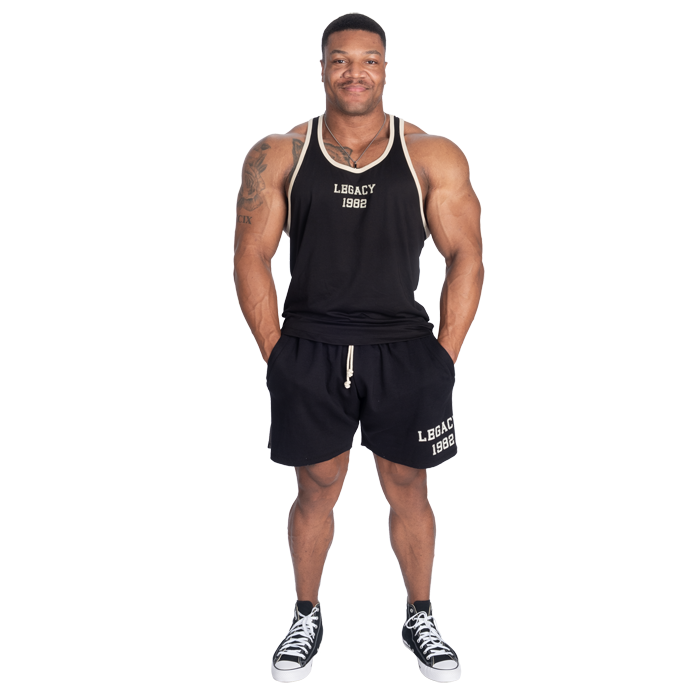 Legacy Essential T‑Back Singlet Svart Beige